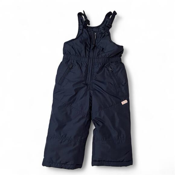 Oshkosh Bgosh Bib Snow Pants Size 2T Toddler Kids Navy Blue Ski Winter Snowsuit - Picture 1 of 6